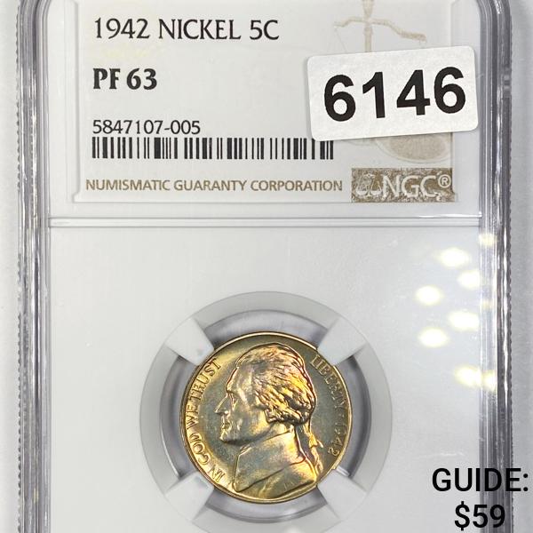 1942 Jefferson Nickel NGC - PF63 (1 of 2)