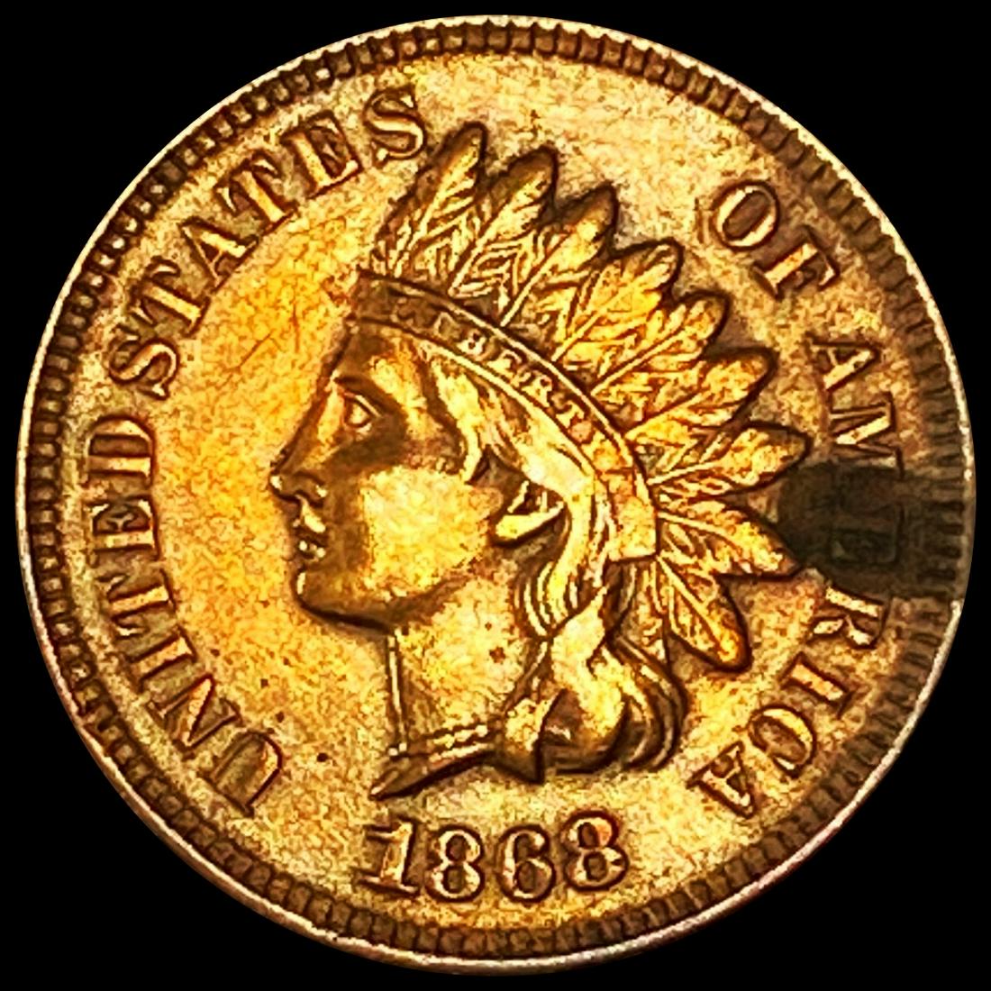 1868 Indian Head Cent CLOSELY UNCIRCULATED (1 of 2)