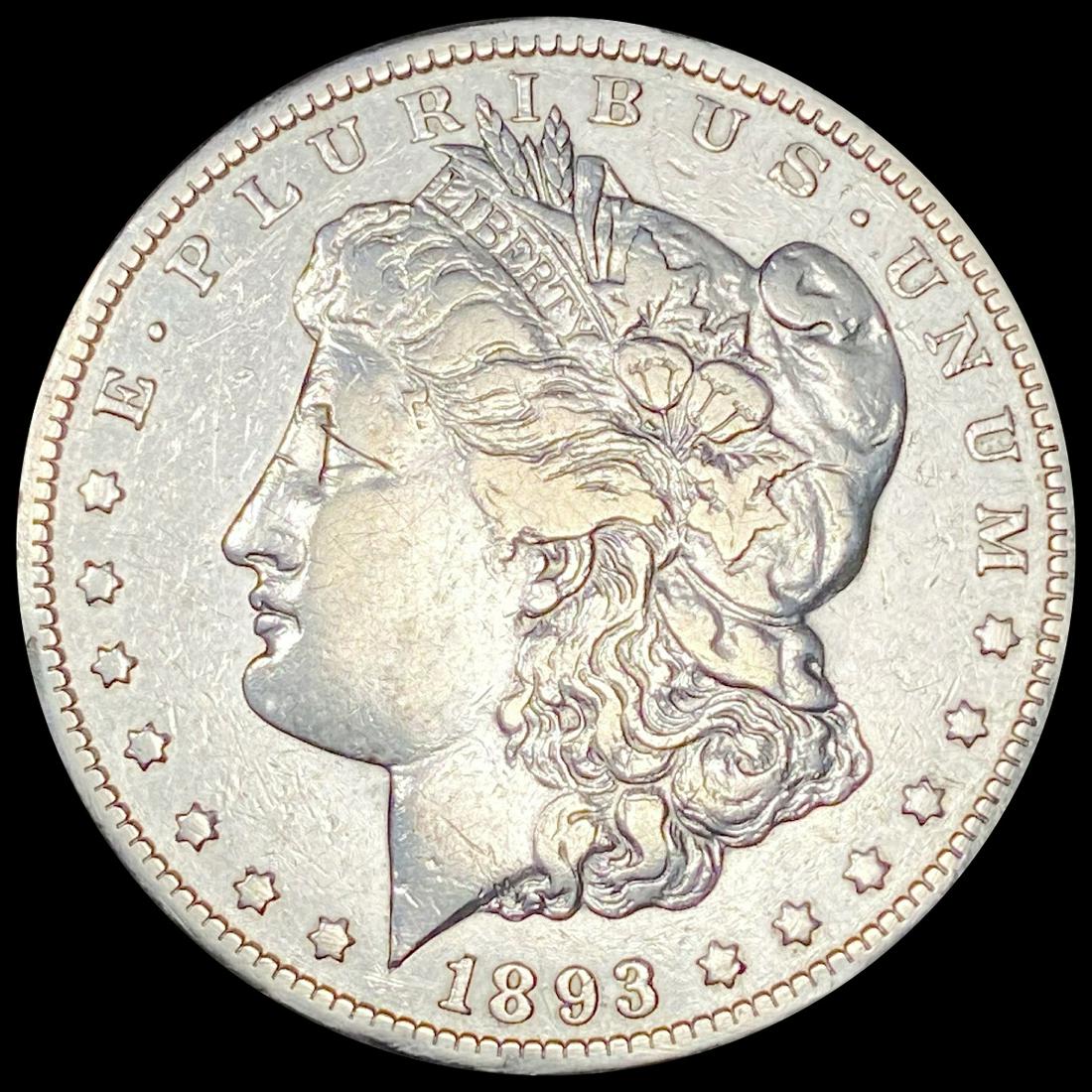 1893-CC Morgan Silver Dollar ABOUT UNCIRCULATED (1 of 2)