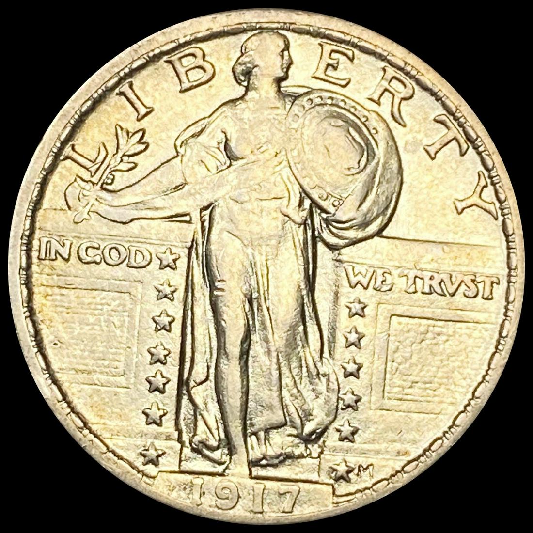 1917 Ty 2 Standing Liberty Quarter NEARLY UNC (1 of 2)