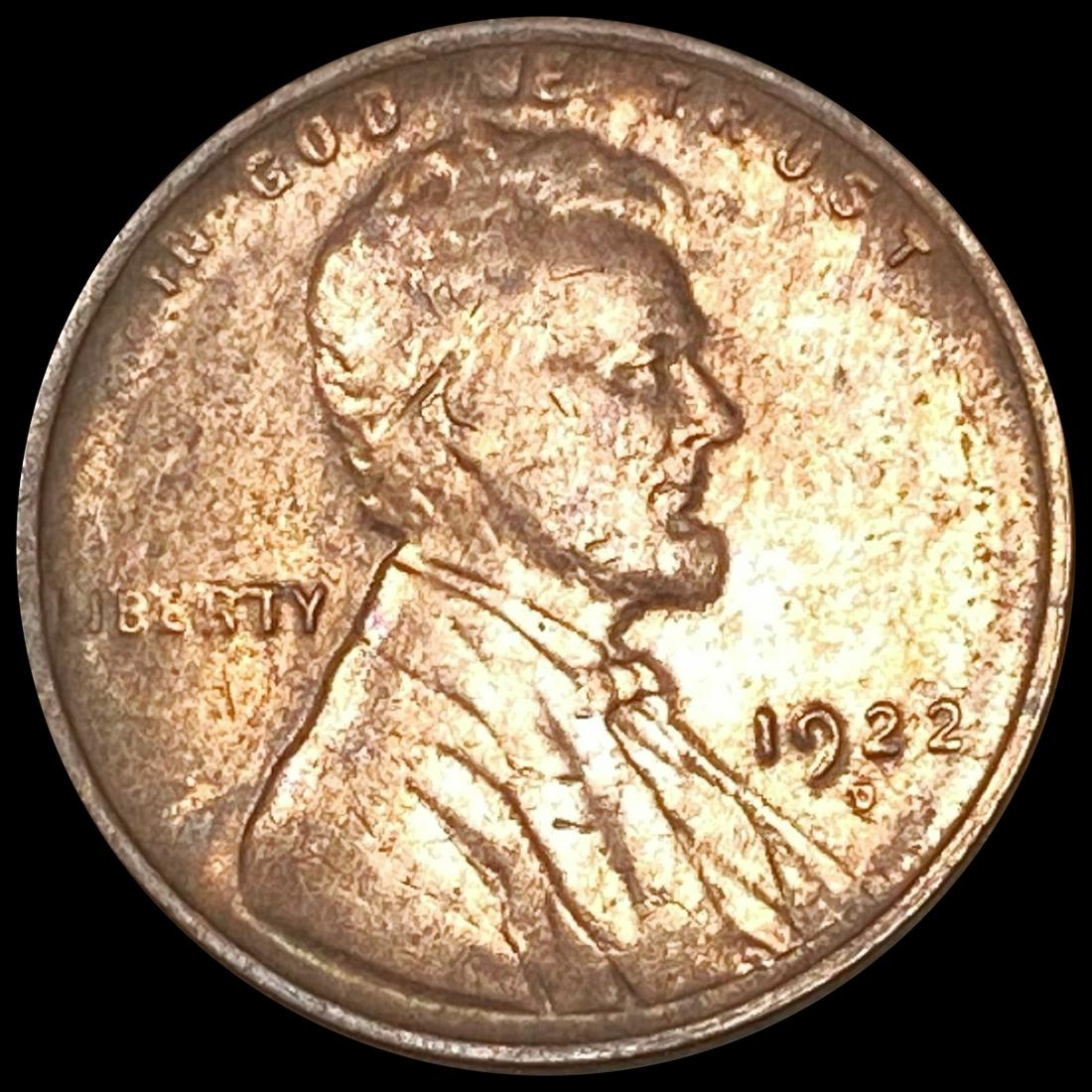 1922-D Weak D Wheat Cent NEARLY UNCIRCULATED (1 of 2)