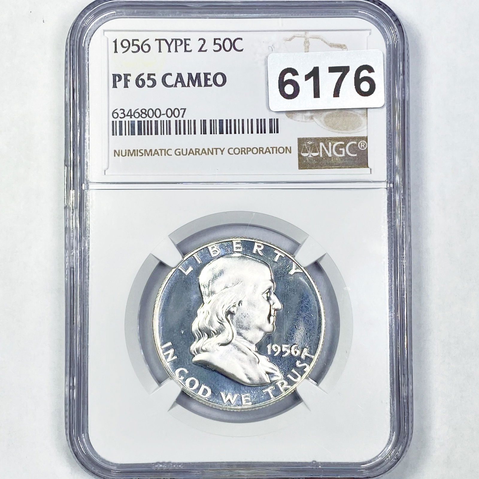 1956 Ty 2 Franklin Half Dollar NGC - PF65 CAM (1 of 2)