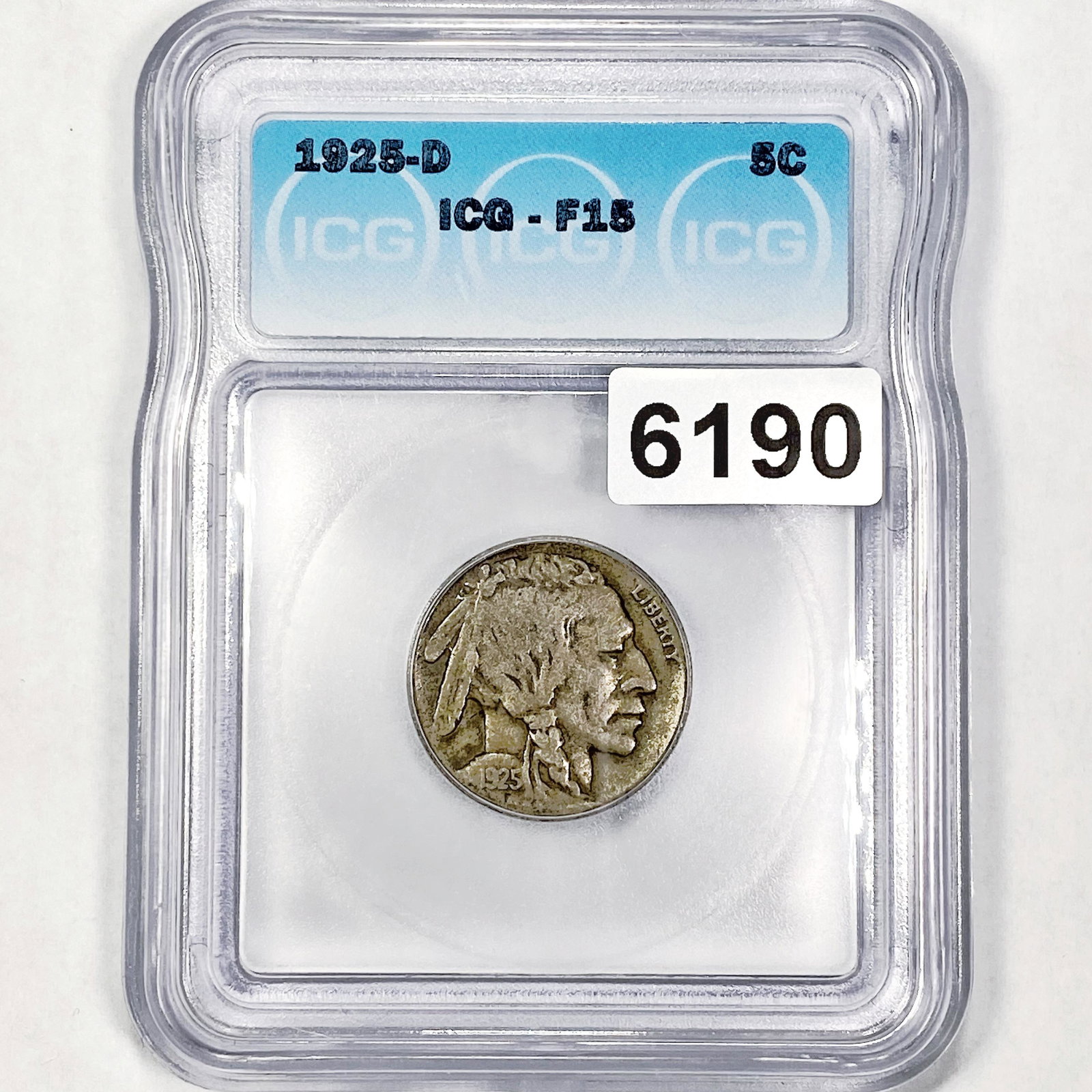 1925-D Buffalo Nickel ICG - F15 (1 of 2)