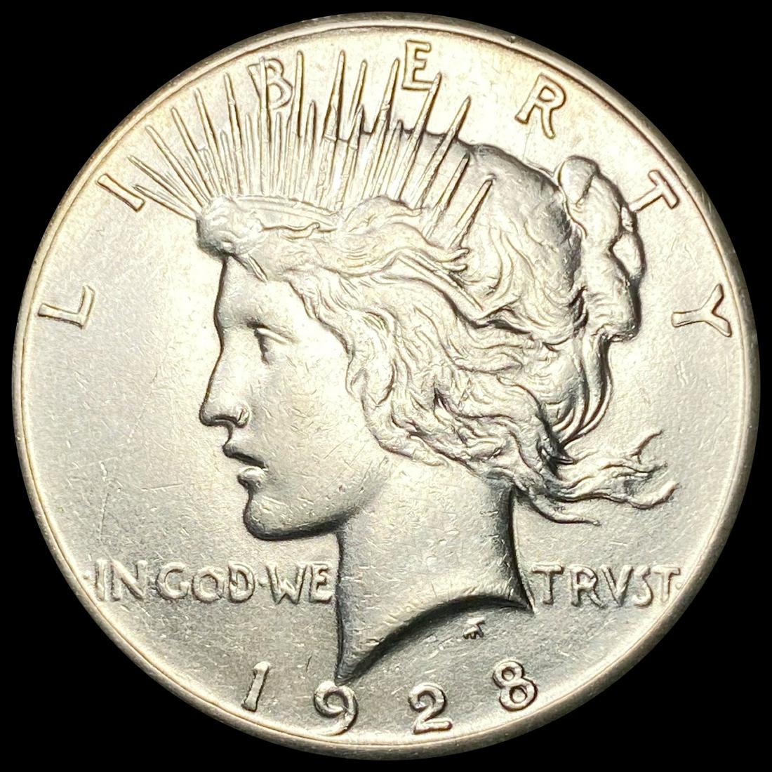 1928 Silver Peace Dollar NEARLY UNCIRCULATED (1 of 2)