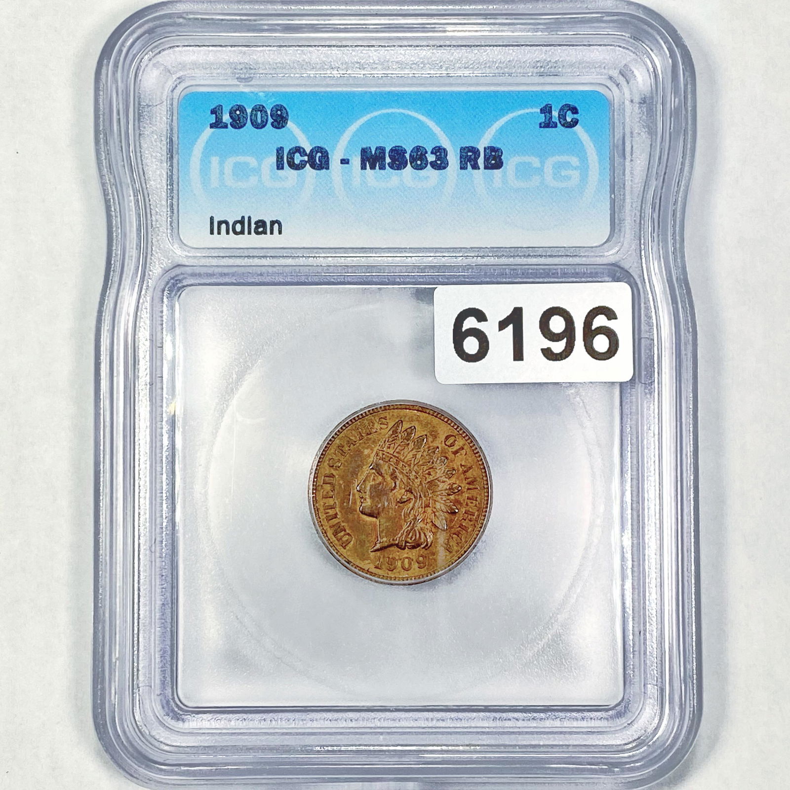 1909 Indian Head Cent ICG - MS63RB (1 of 2)