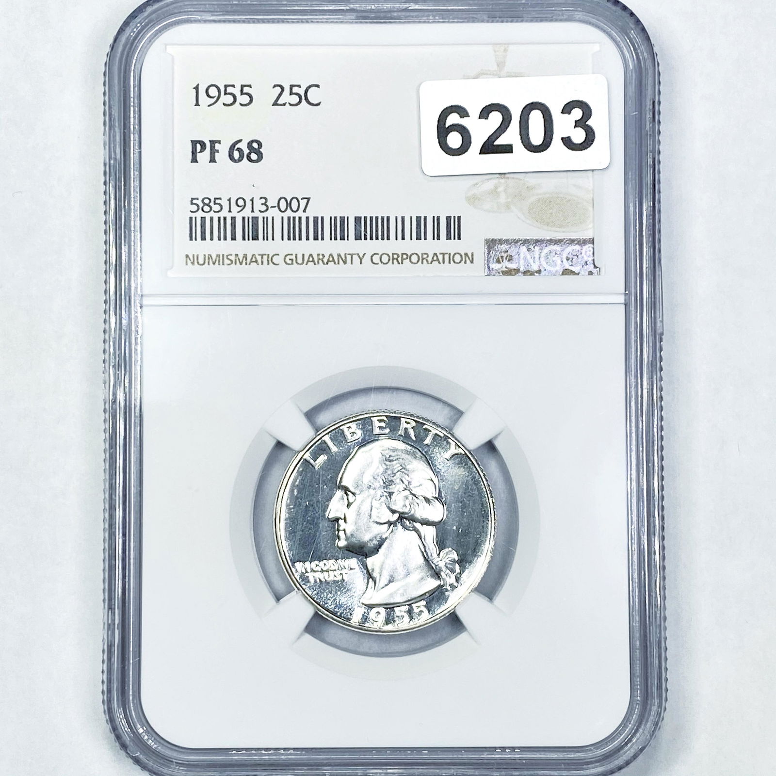 1955 Washington Silver Quarter NGC - PF68 (1 of 2)