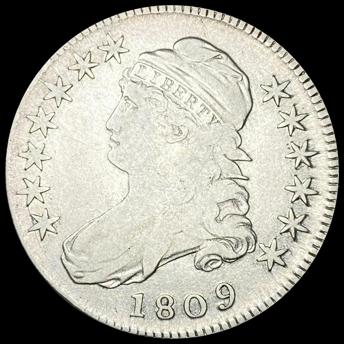 1809 Capped Bust Half Dollar NICELY CIRCULATED (1 of 2)