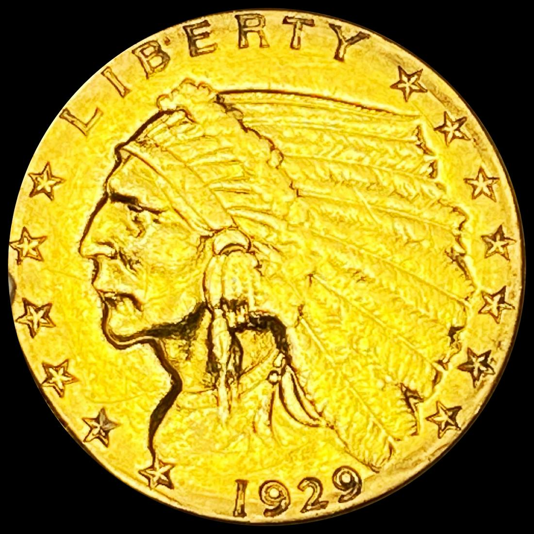 1929 $2.50 Gold Quarter Eagle NEARLY UNCIRCULATED (1 of 2)