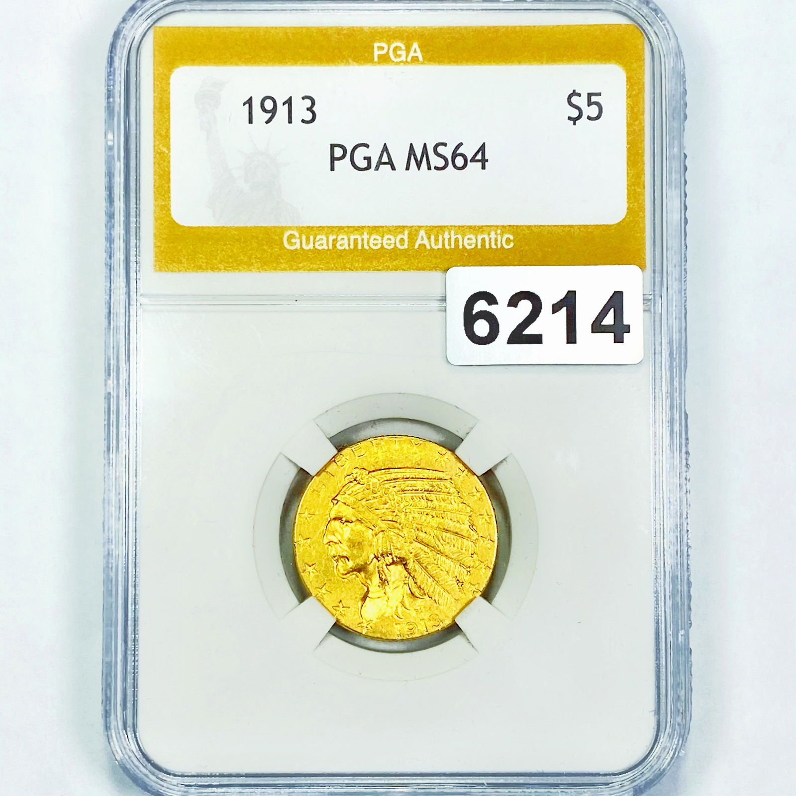 1913 $5 Gold Half Eagle PGA - MS64 (1 of 2)