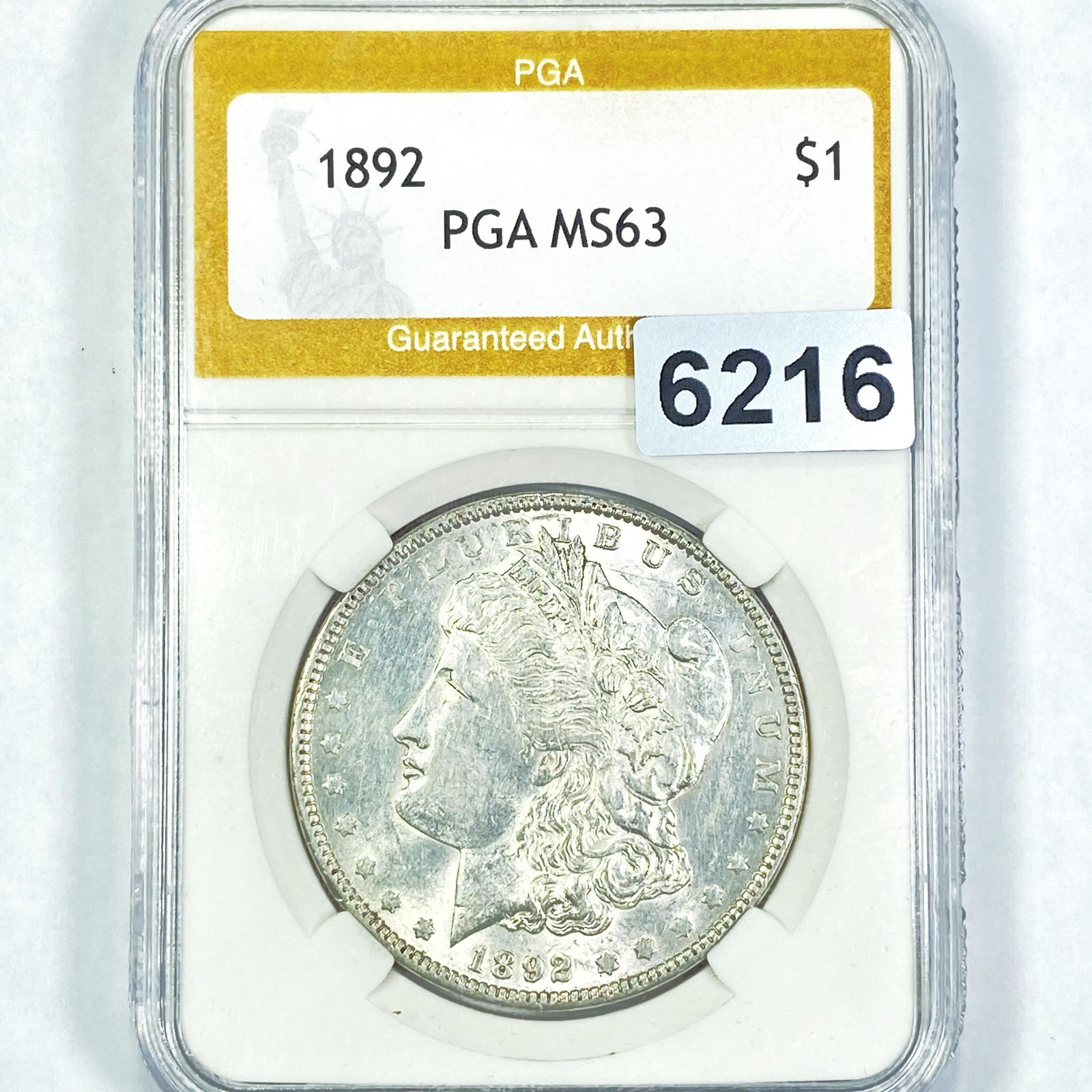 1892 Morgan Silver Dollar PGA - MS63 (1 of 2)