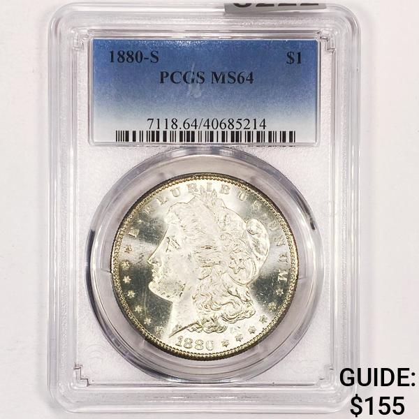 1880-S Morgan Silver Dollar PCGS - MS64 (1 of 2)
