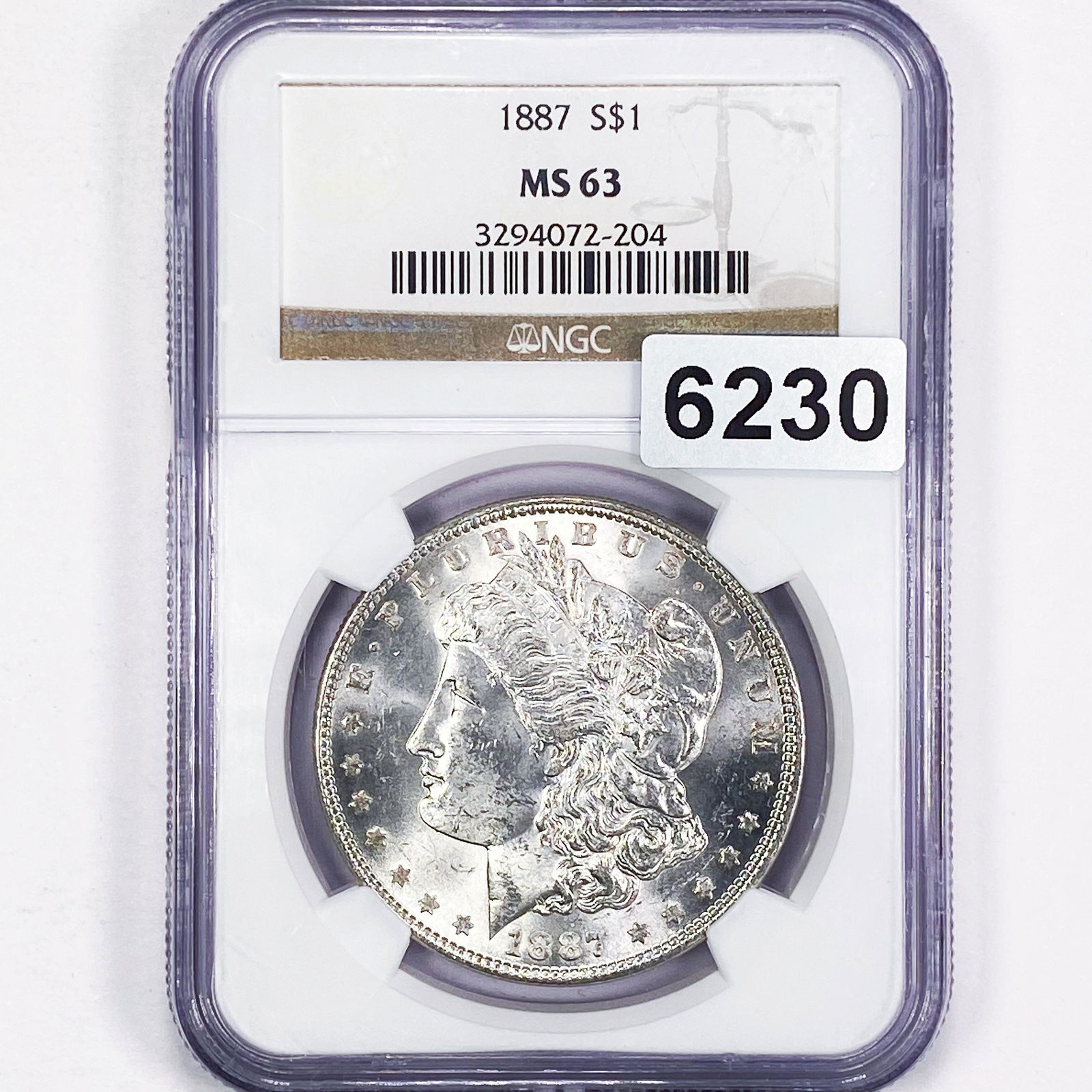 1887 Morgan Silver Dollar NGC - MS63 (1 of 2)