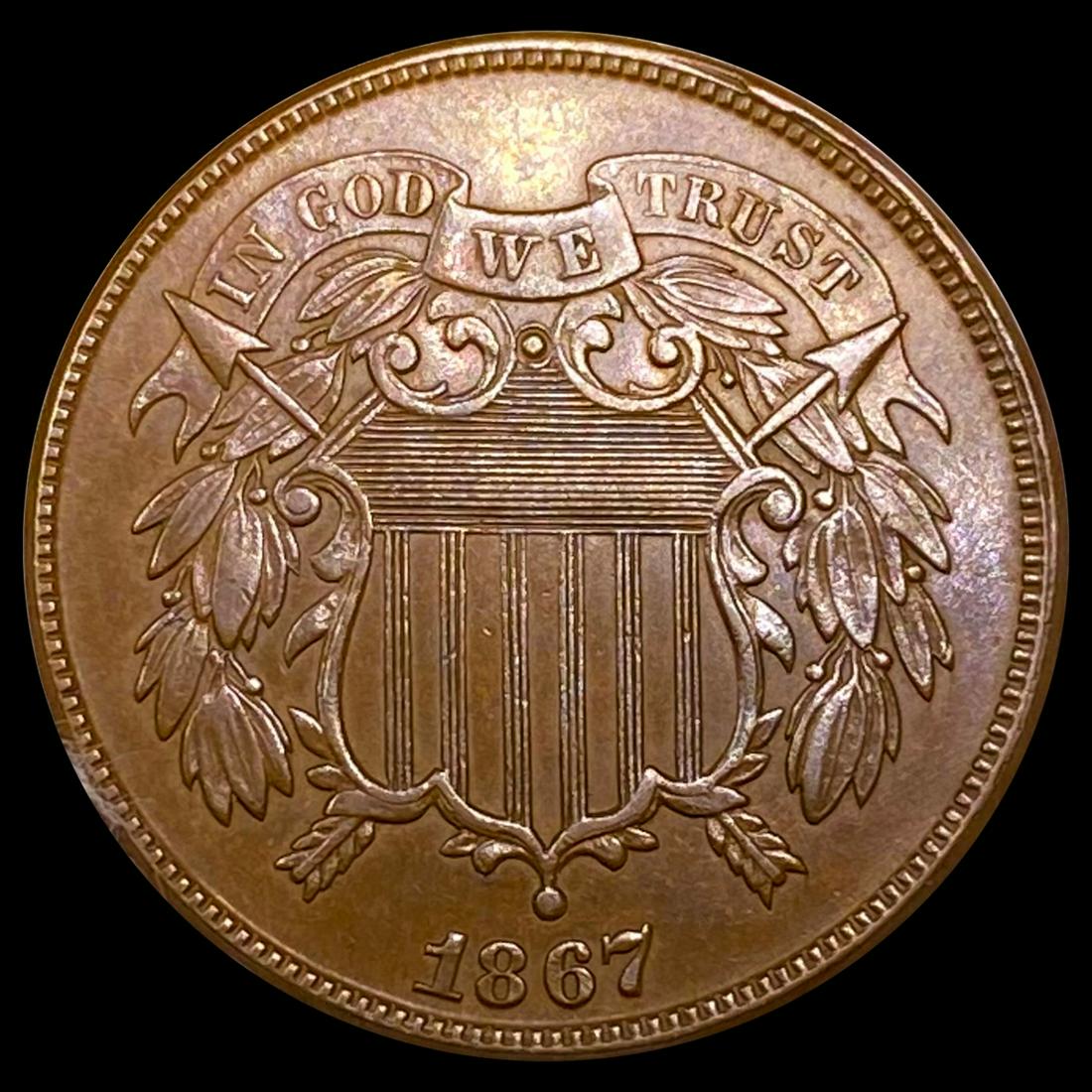 1867 Two Cent Piece UNCIRCULATED (1 of 2)