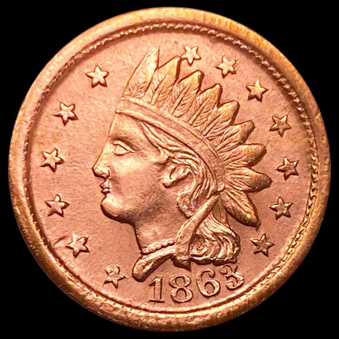 1863 Token-NOT ONE CENT UNCIRCULATED (1 of 2)