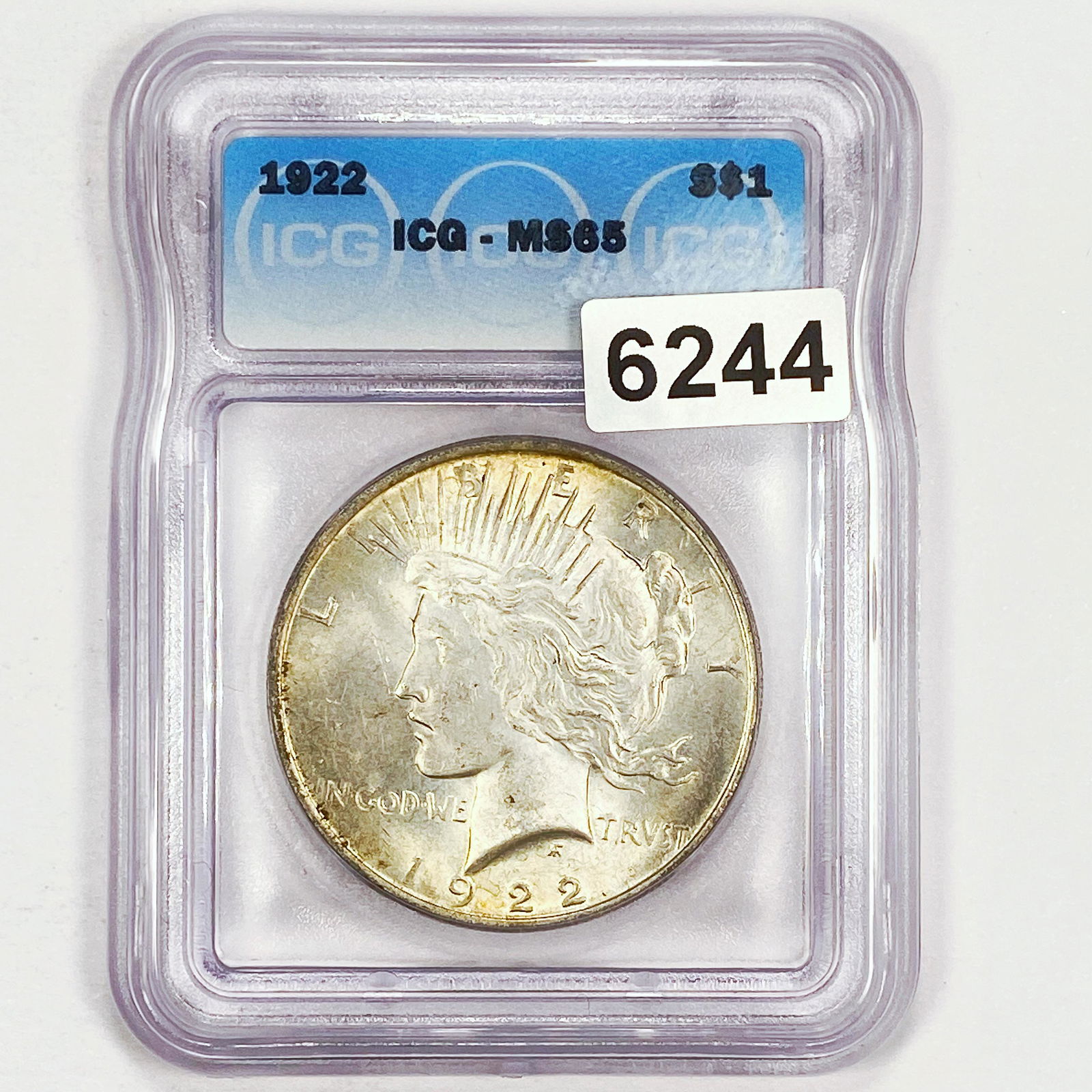 1922 Silver Peace Dollar ICG - MS65 (1 of 2)