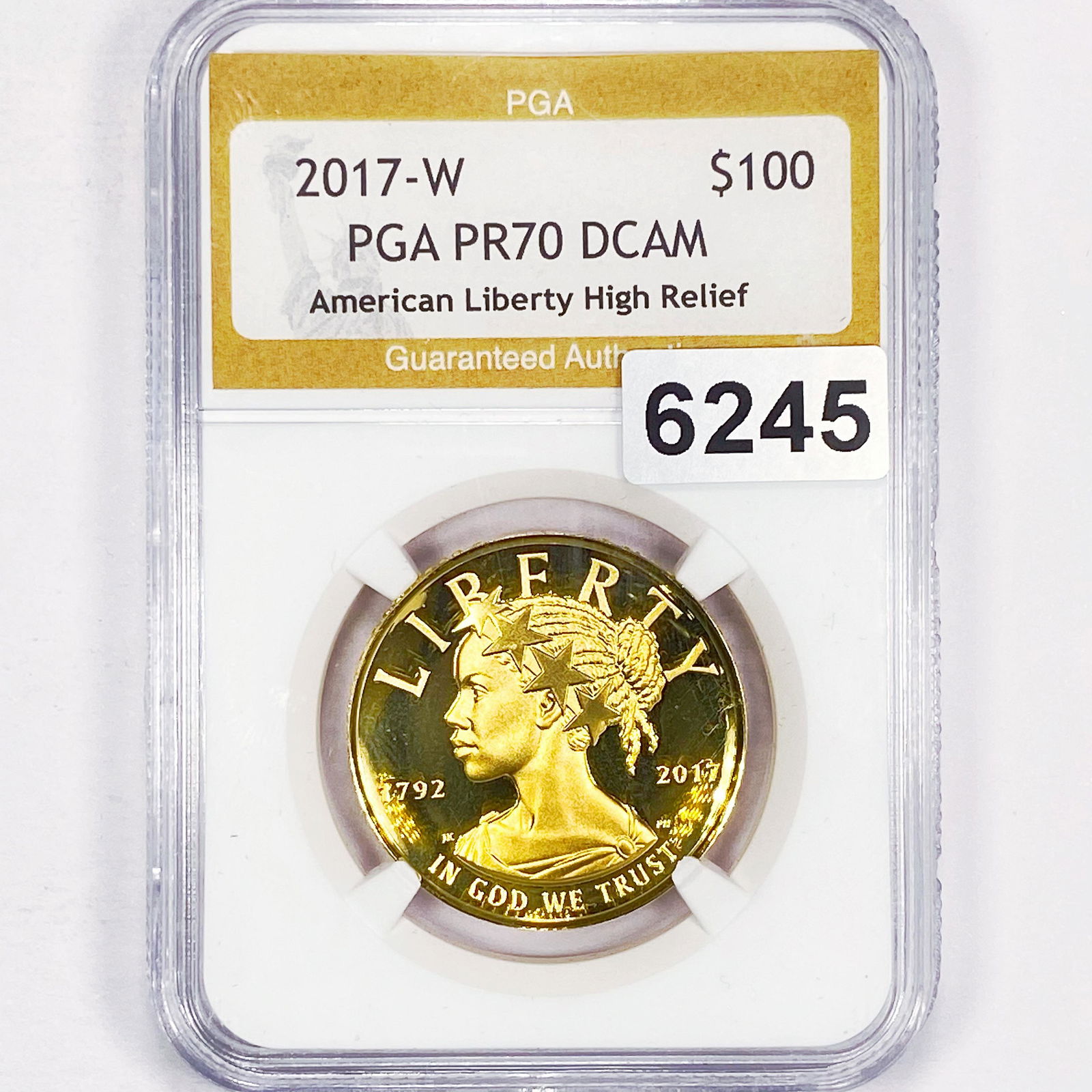 2017-W Gold $100 American Liberty HR PGA - PR70 (1 of 2)