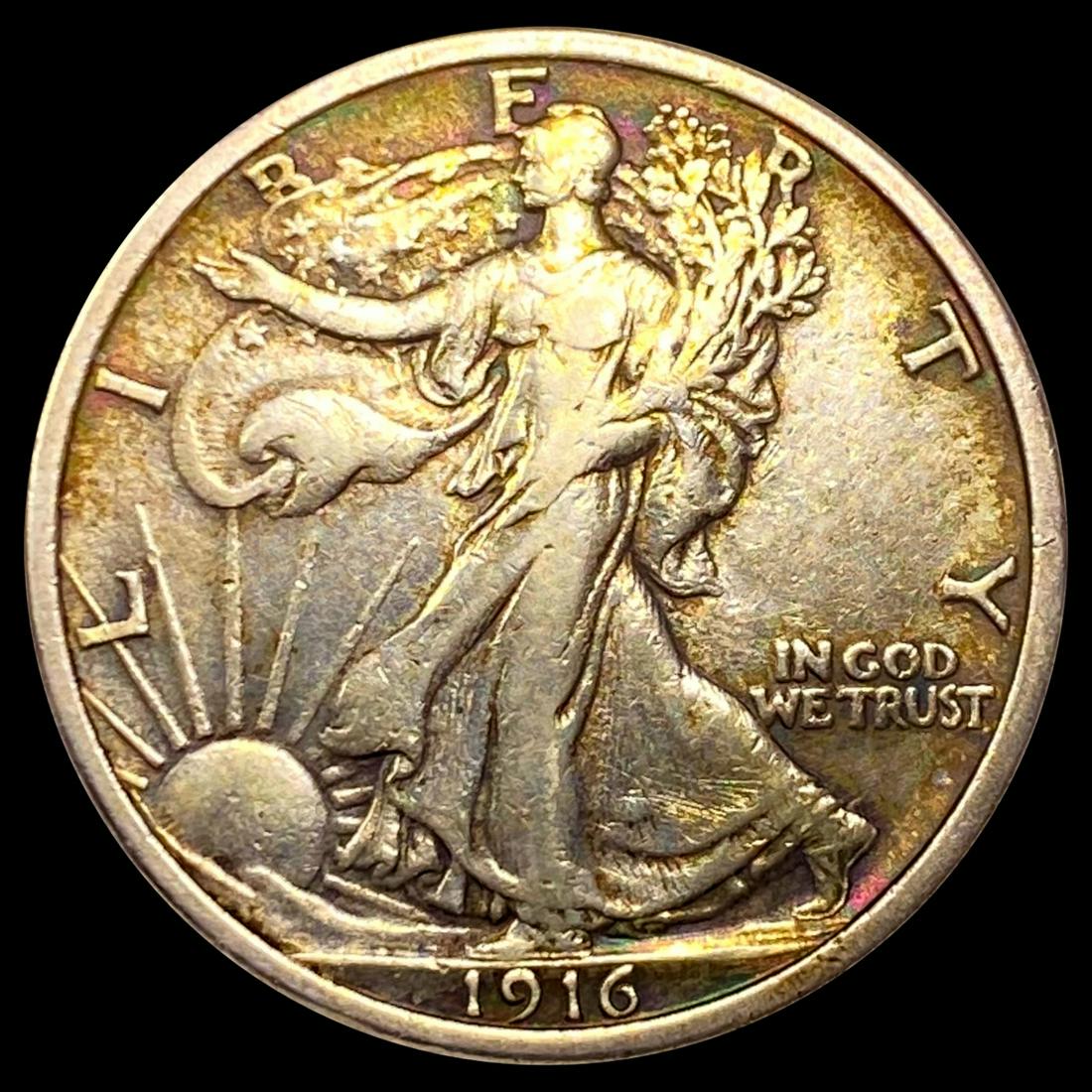 1916 Walking Liberty Half Dollar ABOUT UNC (1 of 2)