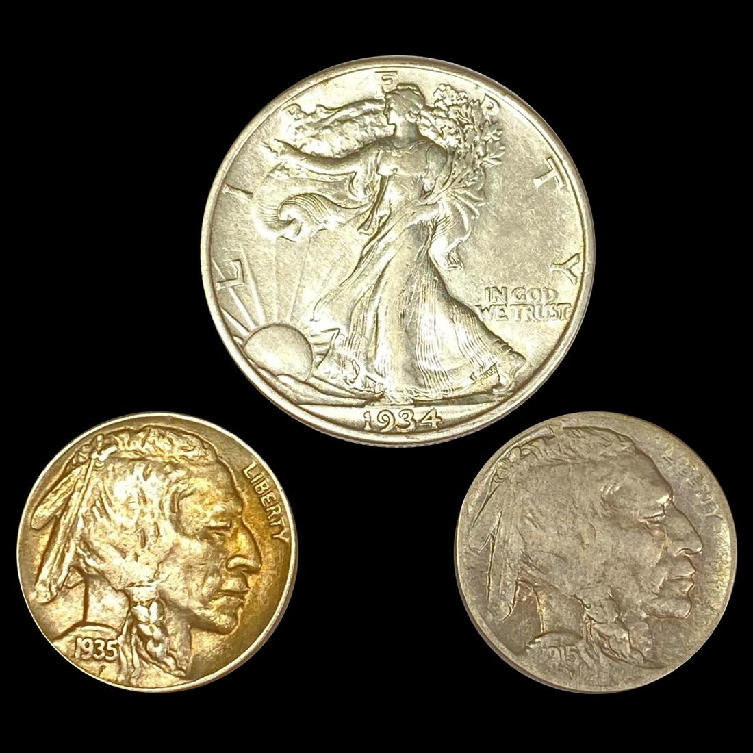 Misc Coins, x3 CLOSELY UNCIRCULATED (1 of 2)