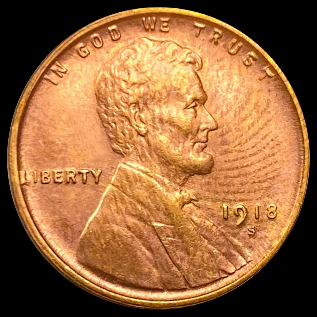 1918-S RD Wheat Cent UNCIRCULATED (1 of 2)