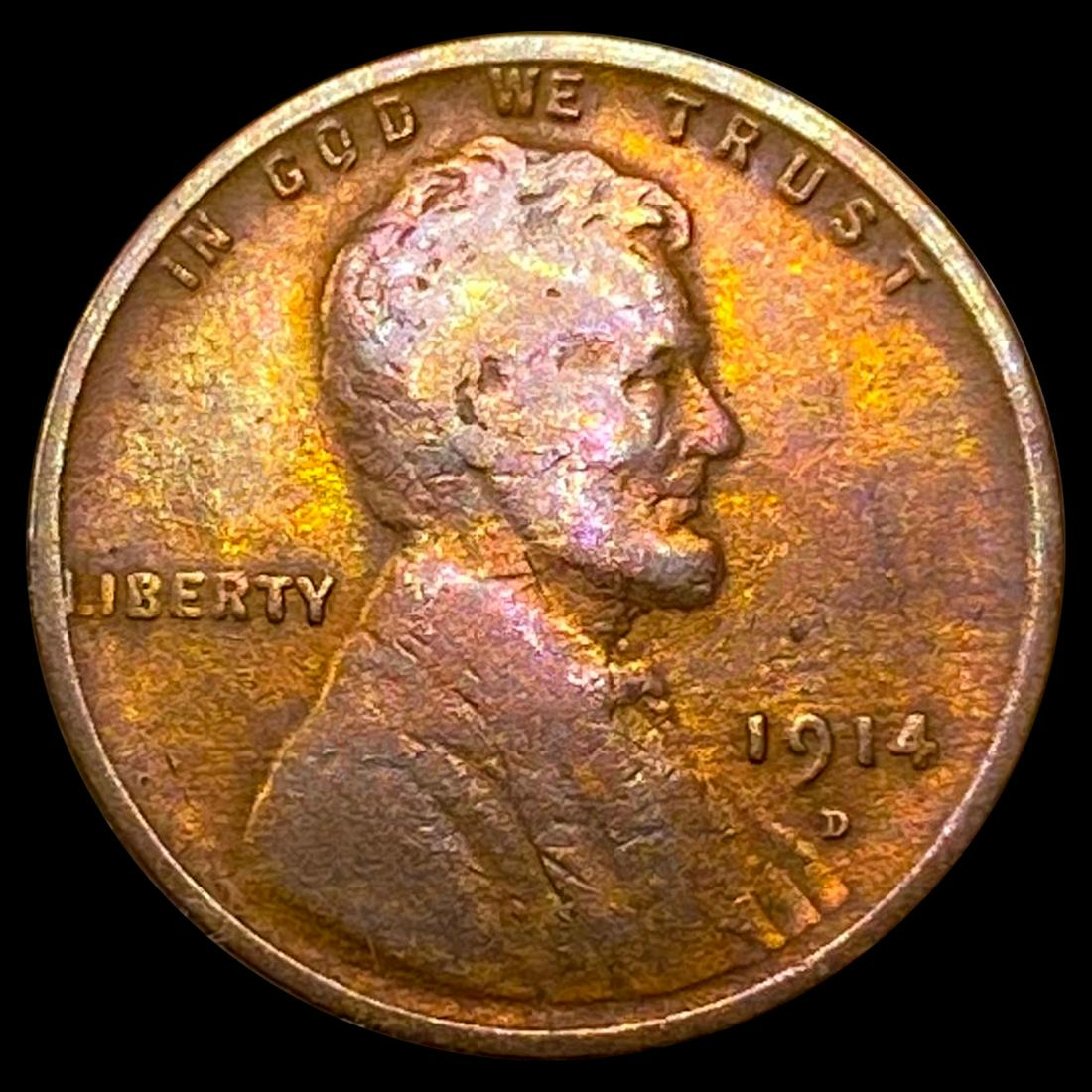 1914-D Wheat Cent ABOUT UNCIRCULATED (1 of 2)