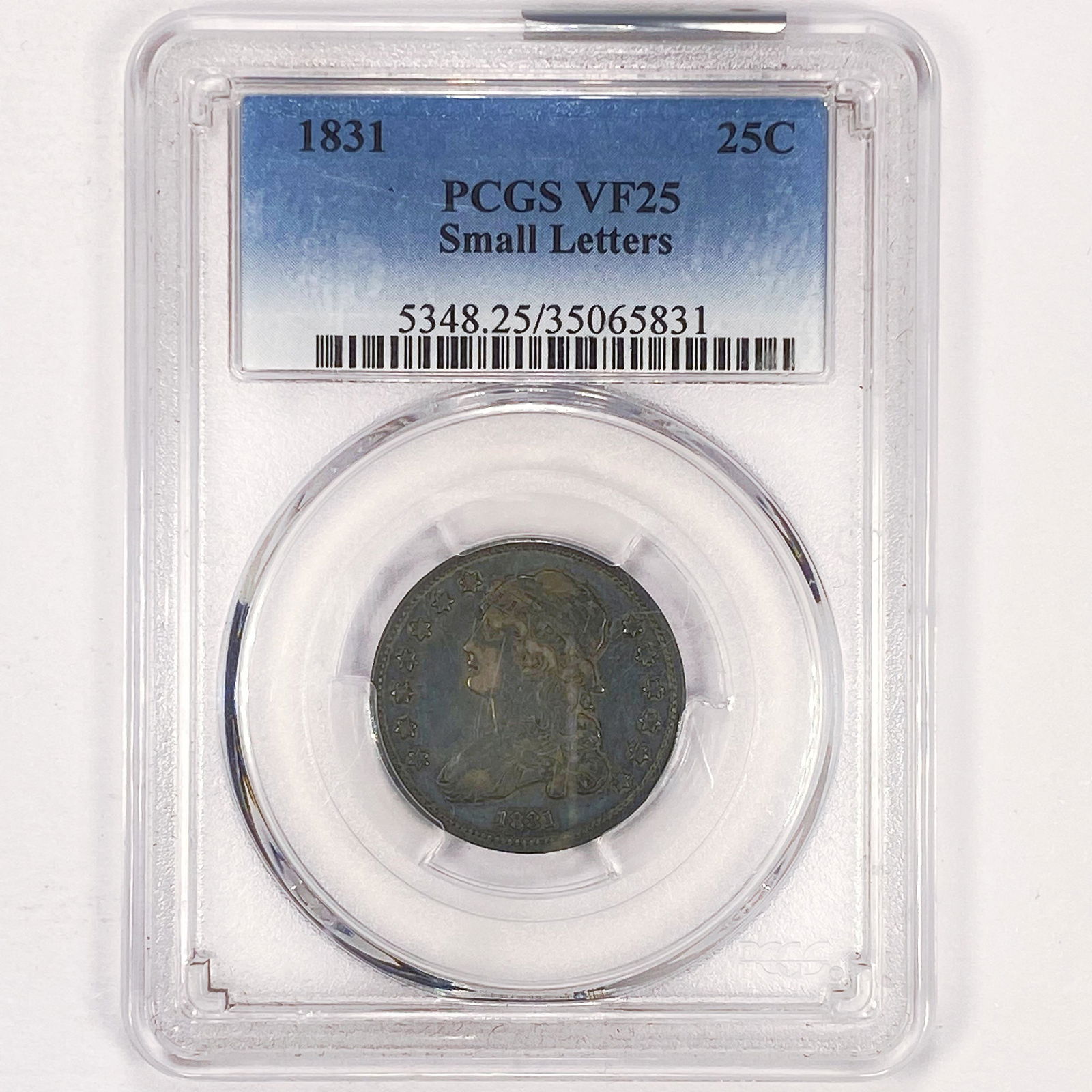 1831 Sm Letters Capped Bust Quarter PCGS - VF25 (1 of 2)