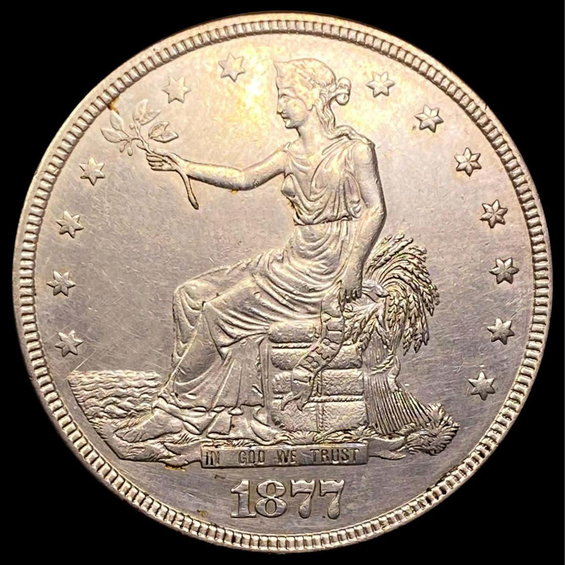 1877 Silver Trade Dollar CLOSELY UNCIRCULATED (1 of 2)