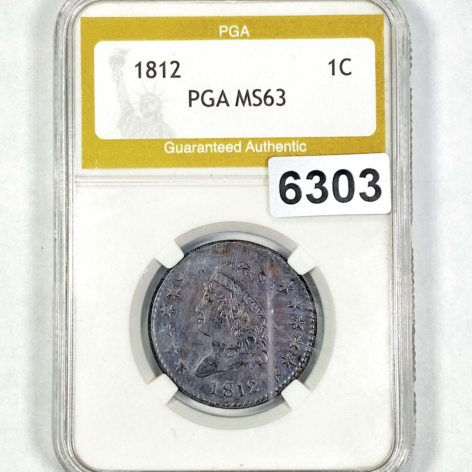 1812 Classic Head Large Cent PGA - MS63 (1 of 2)