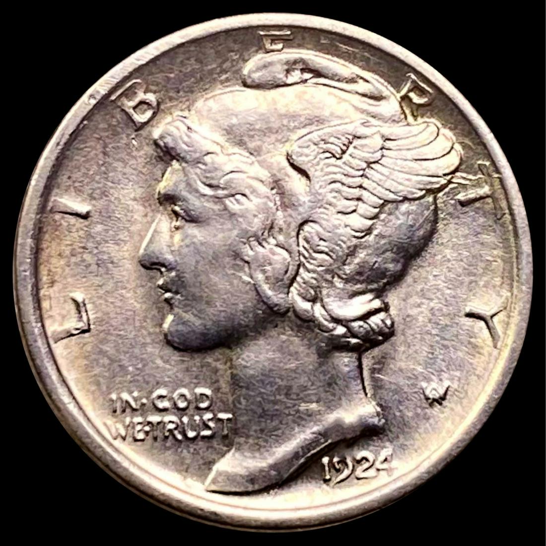 1924-D Mercury Dime CLOSELY UNCIRCULATED (1 of 2)
