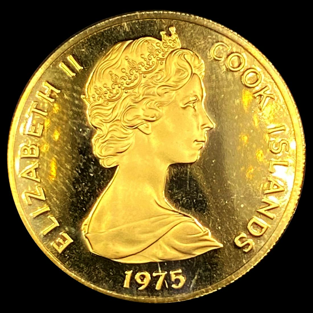 1975 $100 Cold Cook Islands Coin GEM PROOF (1 of 2)