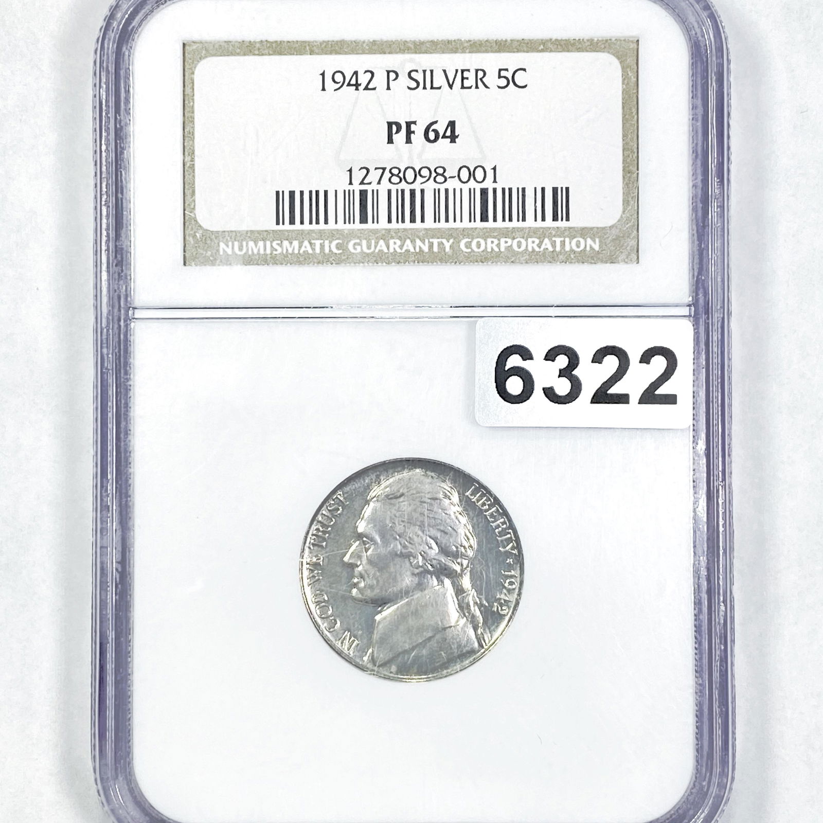 1942 Jefferson Nickel NGC - PF64 (1 of 2)