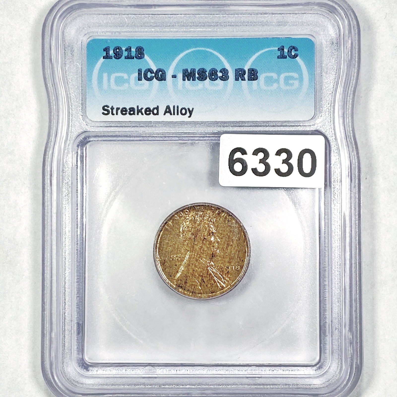 1918 Wheat Cent ICG - MS63RB (1 of 2)