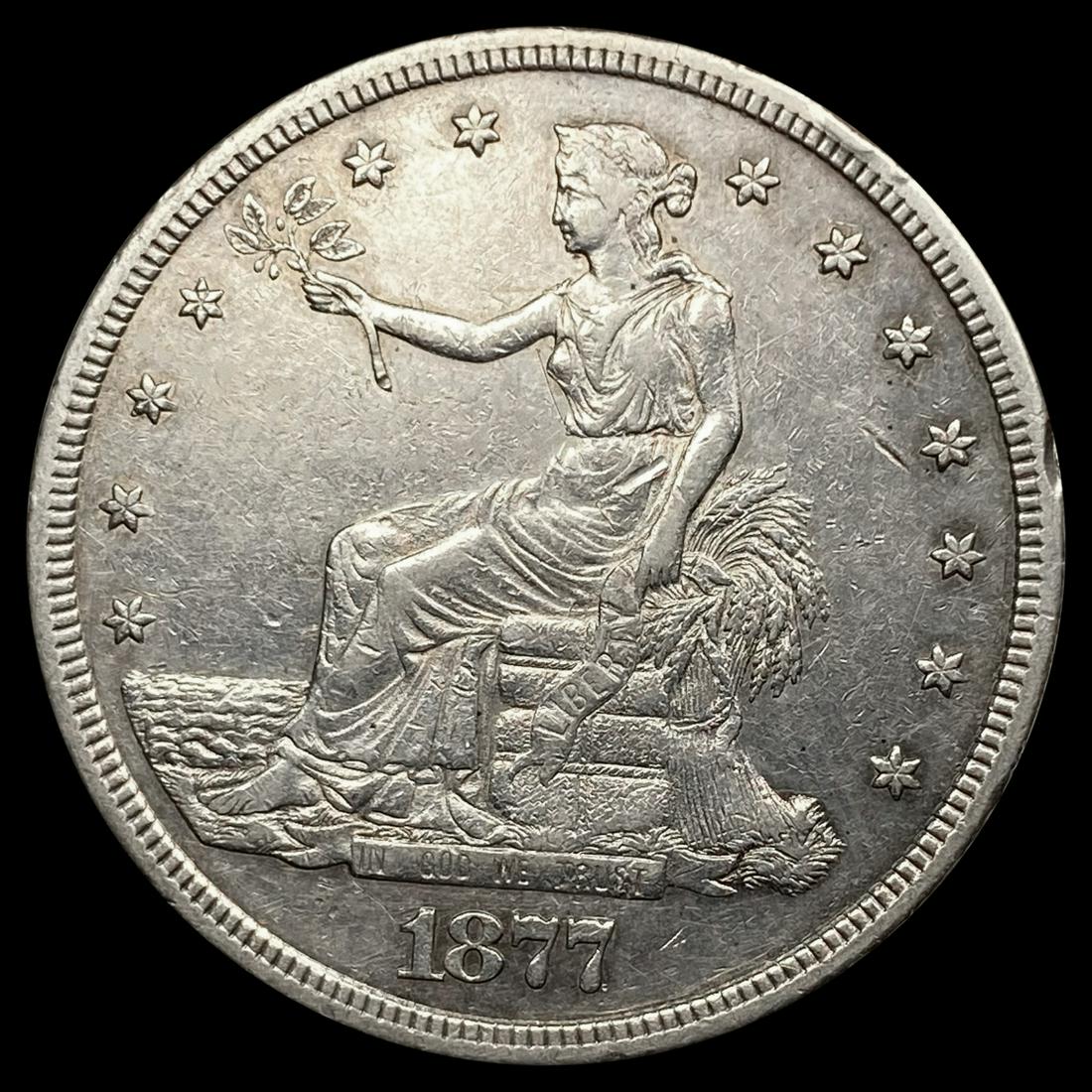 1877-S Silver Trade Dollar NEARLY UNCIRCULATED (1 of 2)