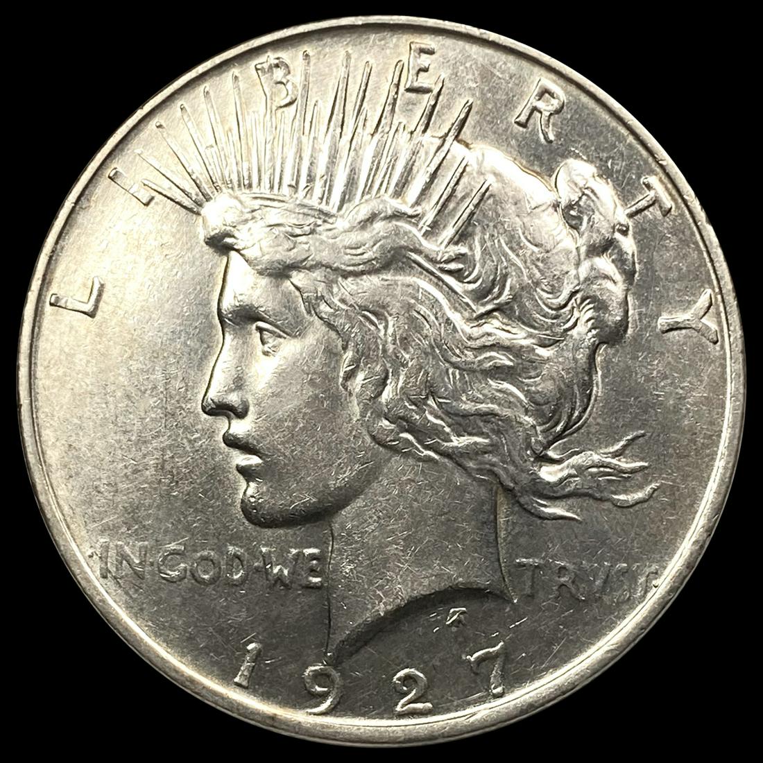 1927-D Silver Peace Dollar NEARLY UNCIRCULATED (1 of 2)