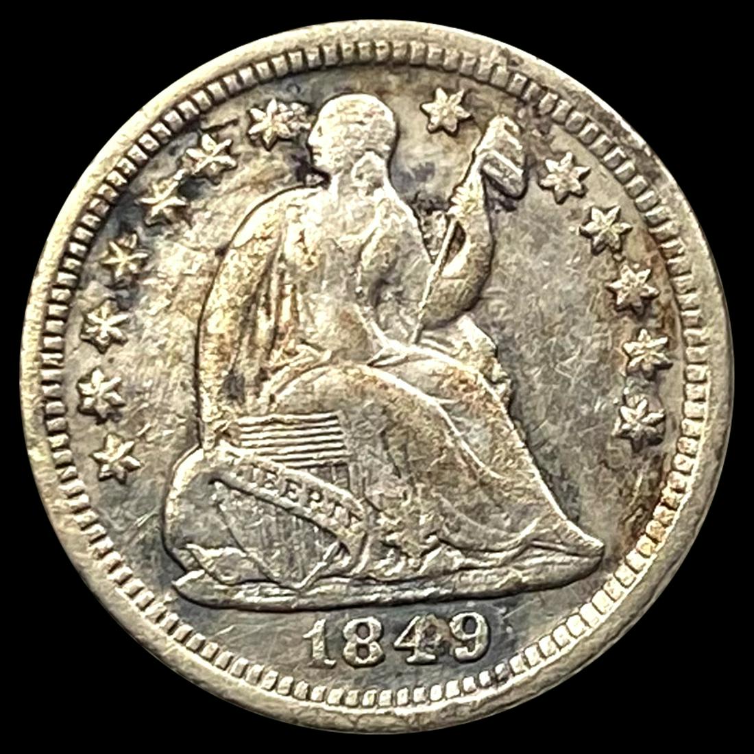 1849-O Seated Liberty Half Dime CLOSELY UNC (1 of 2)