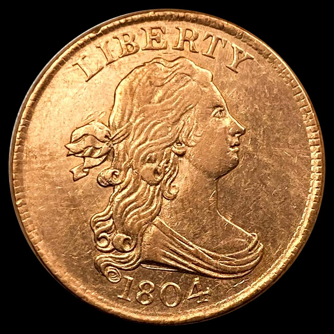 1804 RD Draped Bust Half Cent UNCIRCULATED (1 of 2)