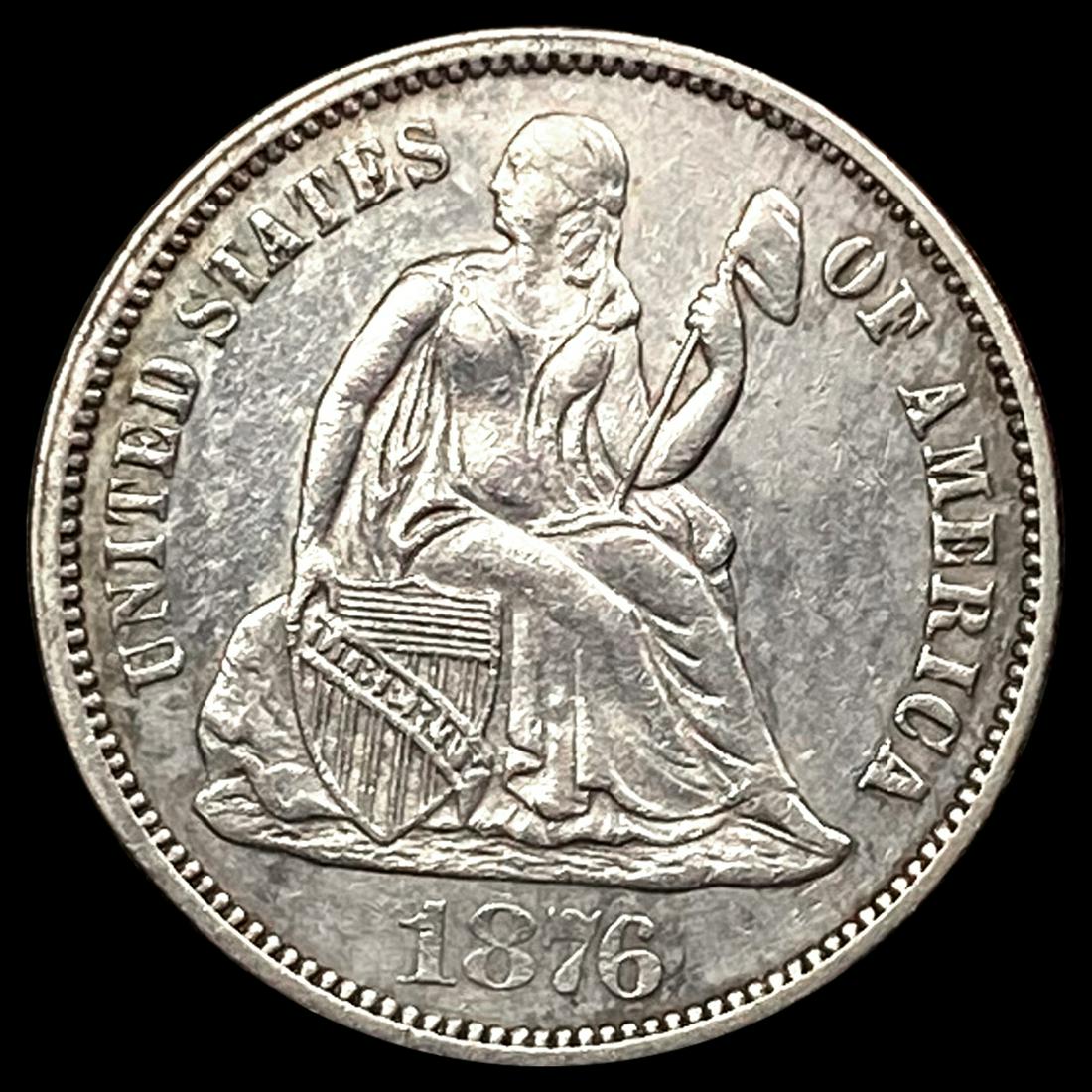 1876 Seated Liberty Dime UNCIRCULATED (1 of 2)