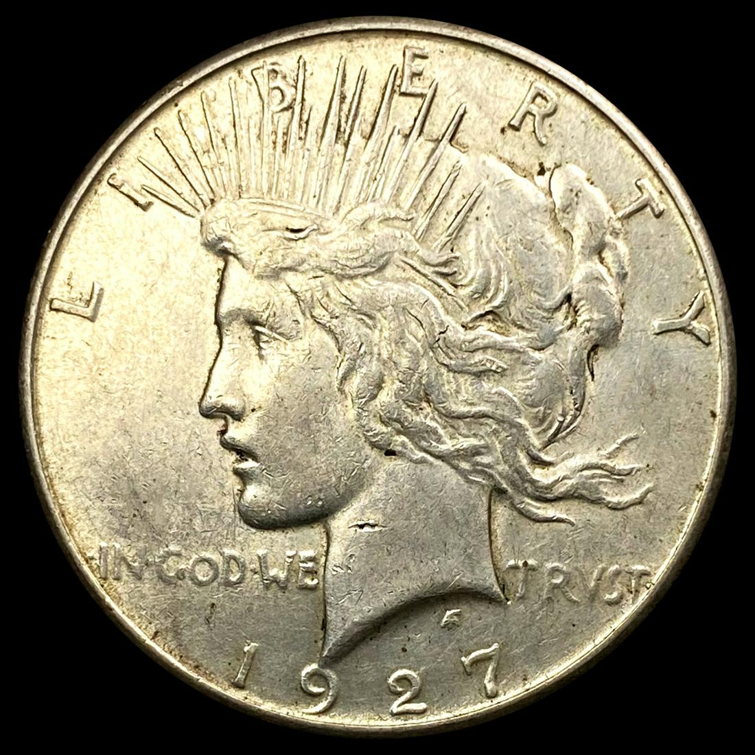 1927-S Silver Peace Dollar CLOSELY UNCIRCULATED (1 of 2)