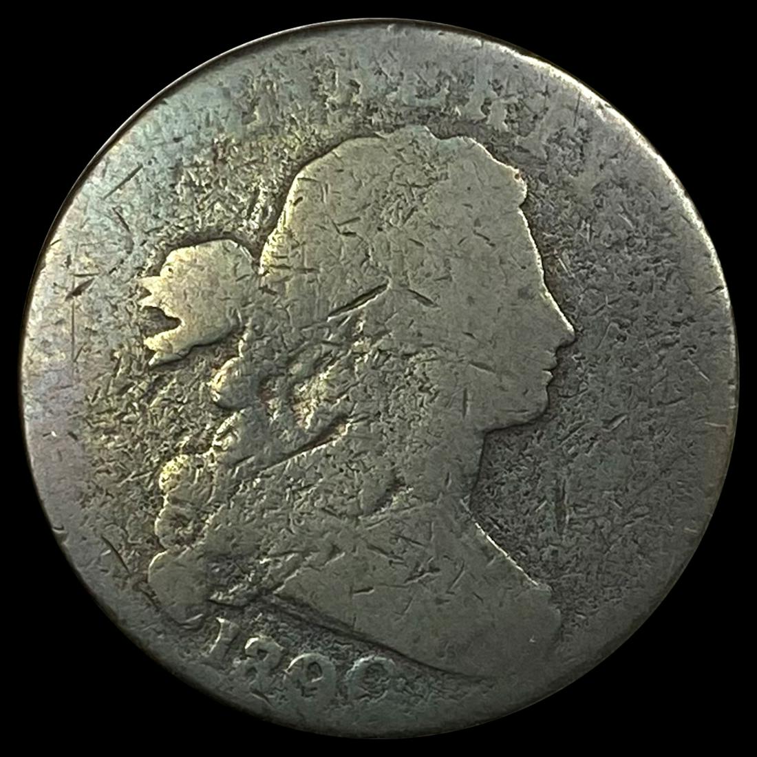 1800 Ovr 1798 Draped Bust Large Cent NICELY CIRC (1 of 2)