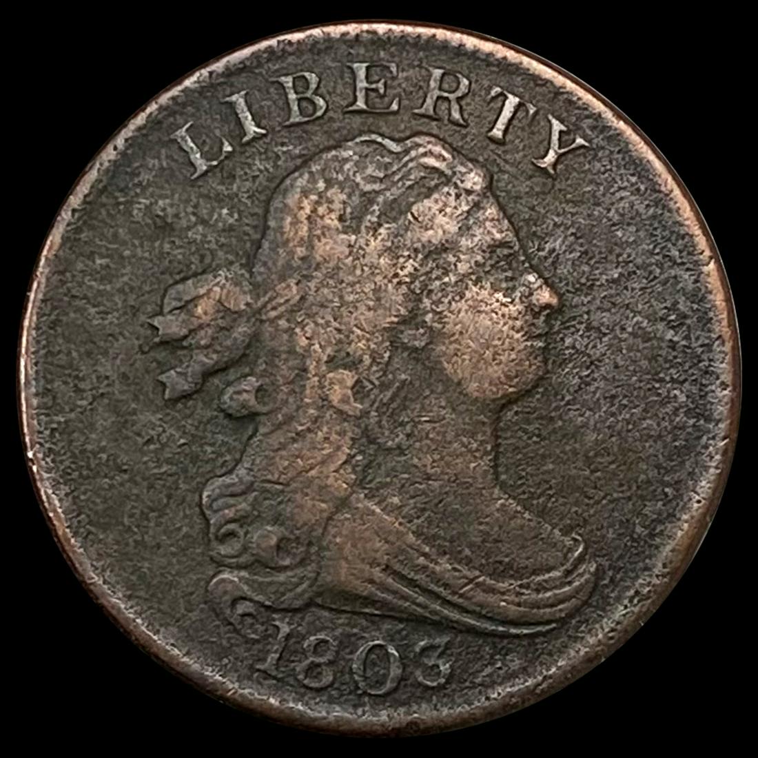 1803 Draped Bust Half Cent NICELY CIRCULATED (1 of 2)