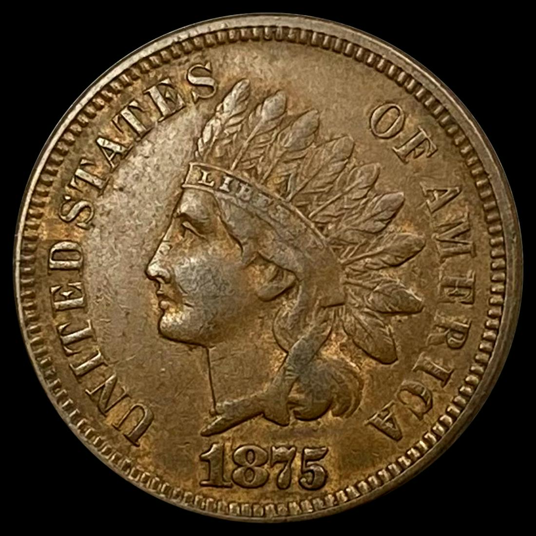 1875 Indian Head Cent NEARLY UNCIRCULATED (1 of 2)