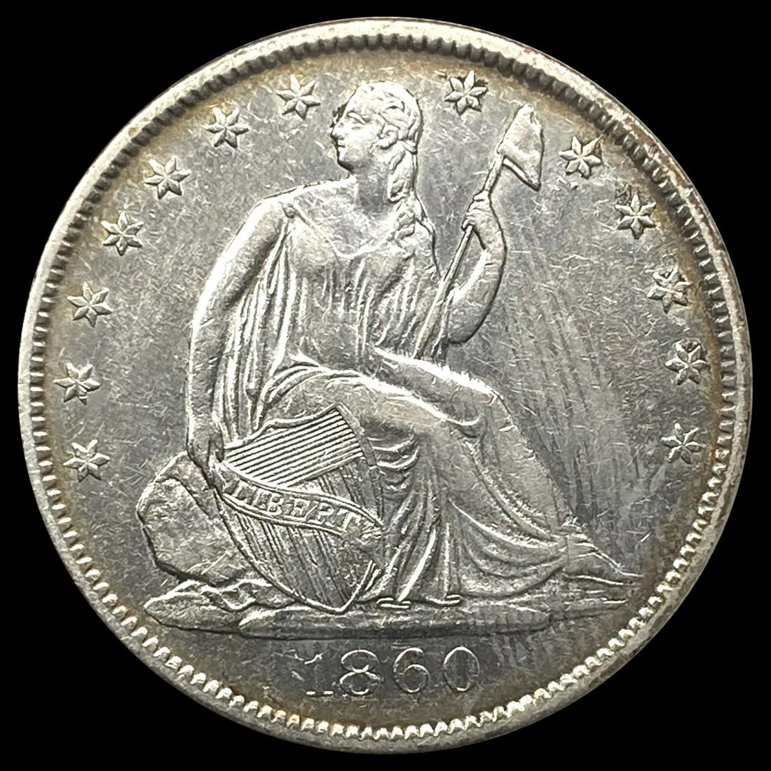 1860-O Seated Liberty Half Dollar CLOSELY UNC (1 of 2)