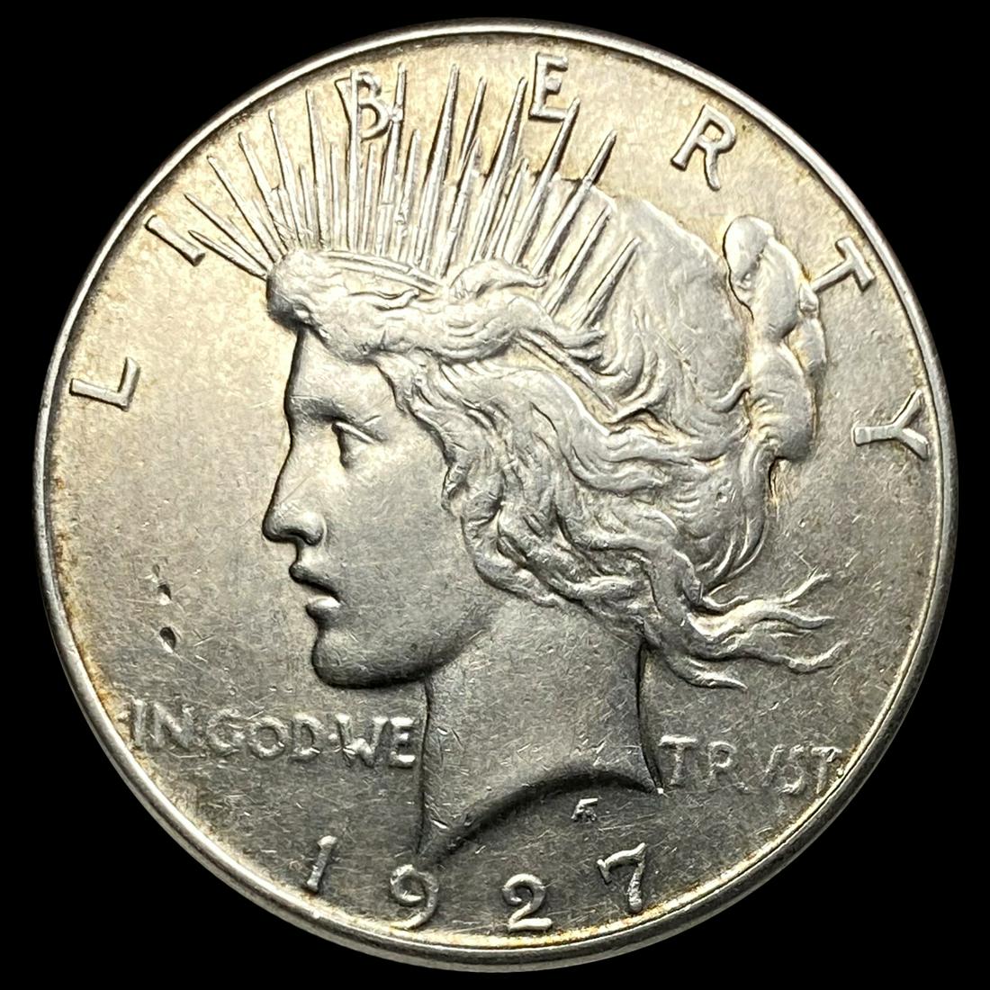 1927-S Silver Peace Dollar NEARLY UNCIRCULATED (1 of 2)