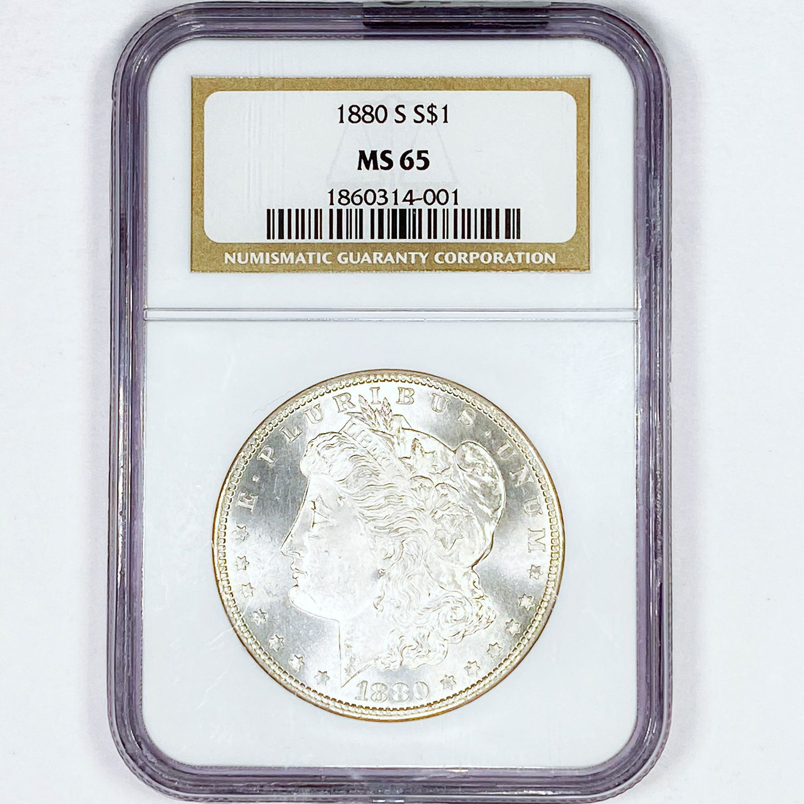 1880-S Morgan Silver Dollar NGC - MS65 (1 of 2)