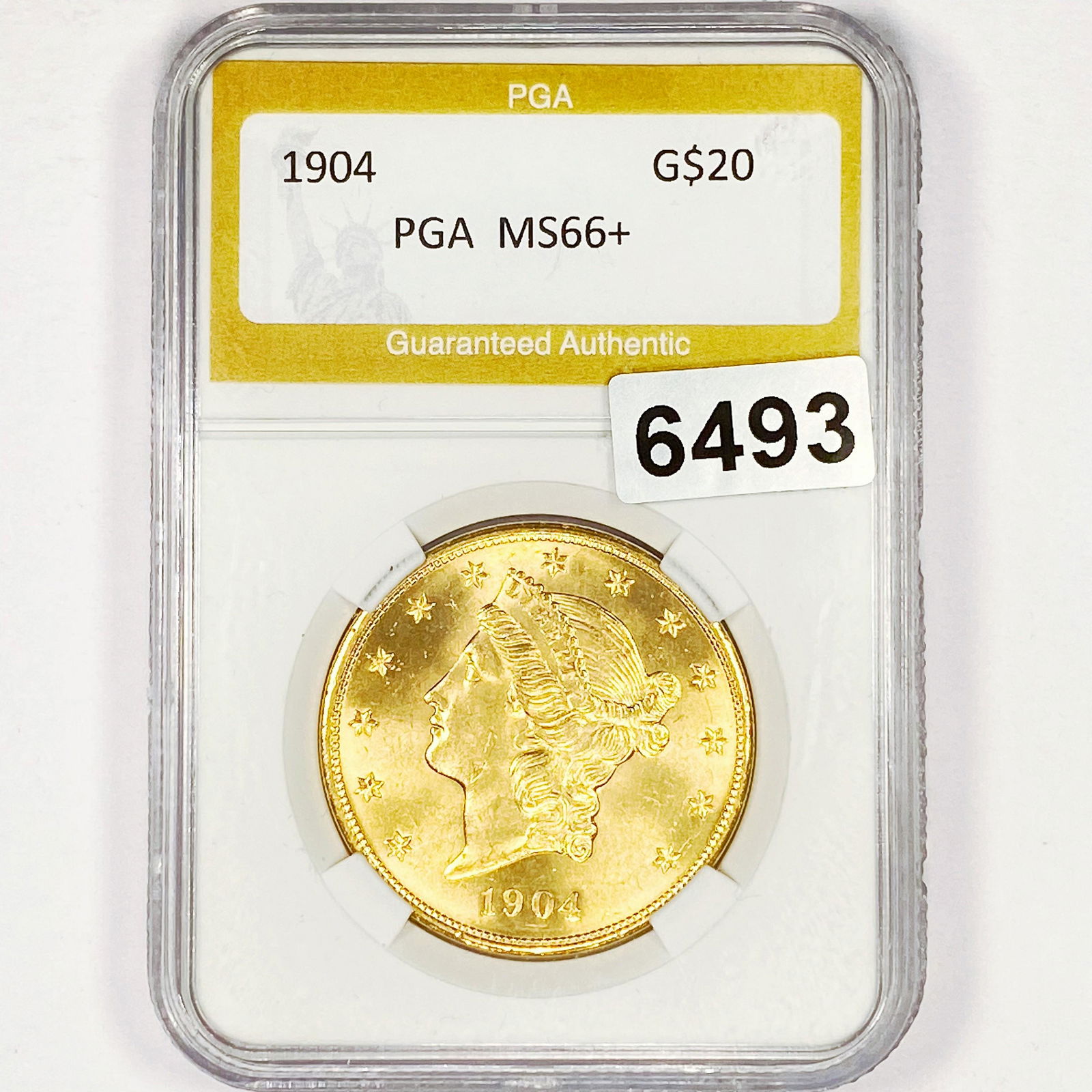 1904 $20 Gold Double Eagle PGA - MS66+ (1 of 2)