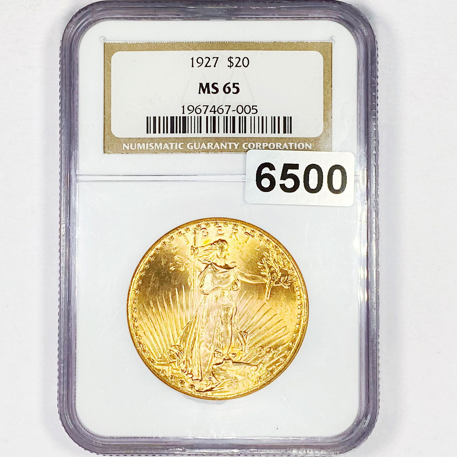 1927 $20 Gold Double Eagle NGC - MS65 (1 of 2)