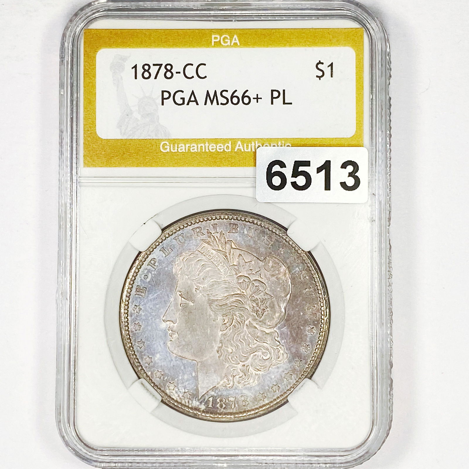 1878-CC Morgan Silver Dollar PGA - MS66+ PL (1 of 2)