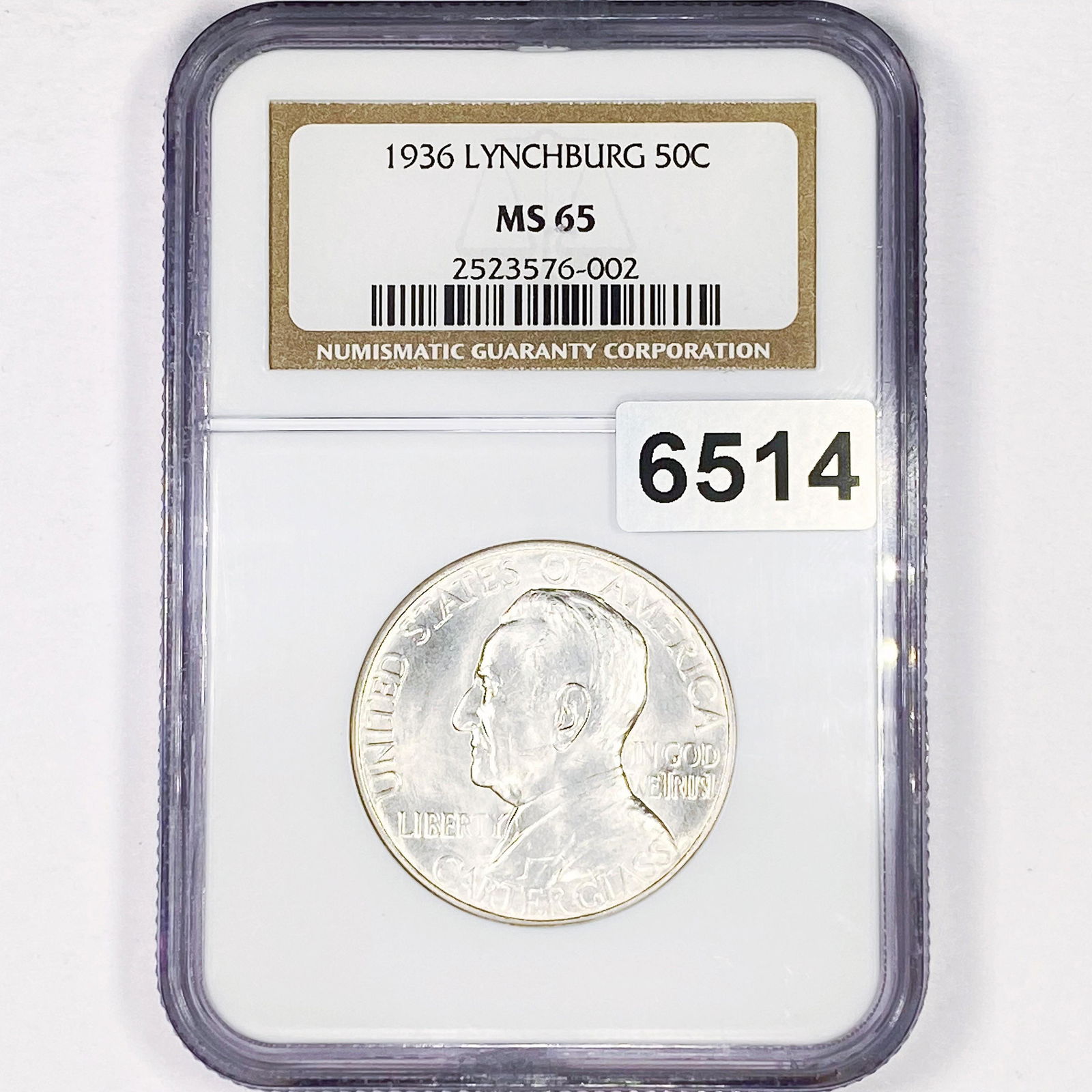 1936 Lynchburg Half Dollar NGC - MS65 (1 of 2)