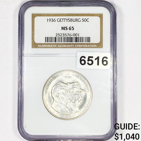 1936 Gettysburg Half Dollar NGC - MS65 (1 of 2)