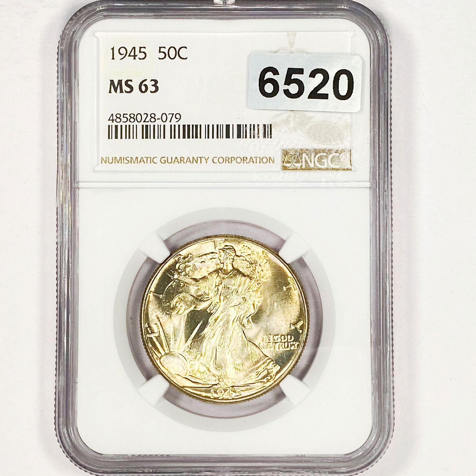1945 Walking Liberty Half Dollar NGC - MS63 (1 of 2)