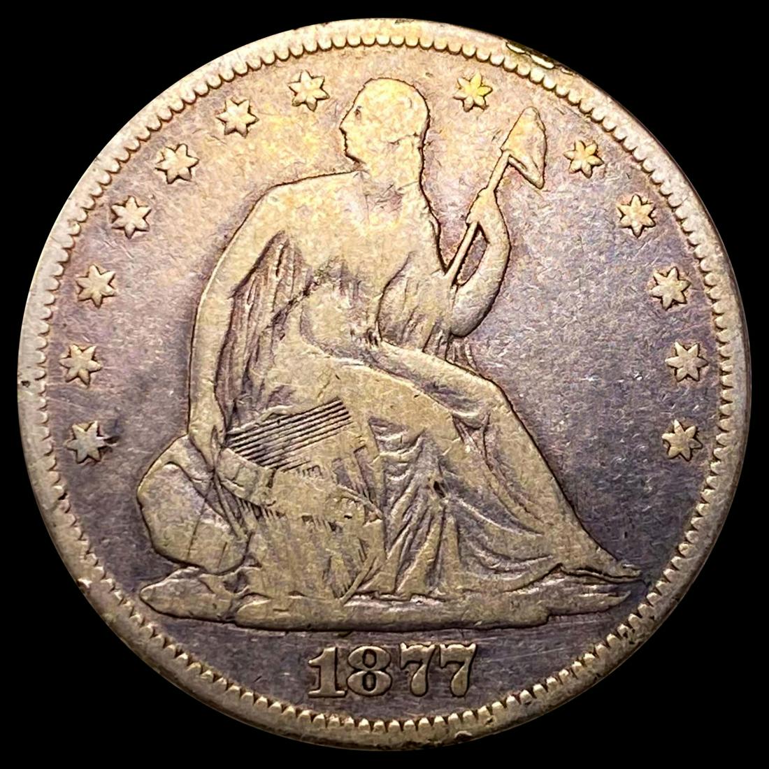 1877 Seated Liberty Half Dollar NICELY CIRCULATED (1 of 2)